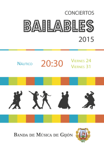 Cartel Conciertos Bailables