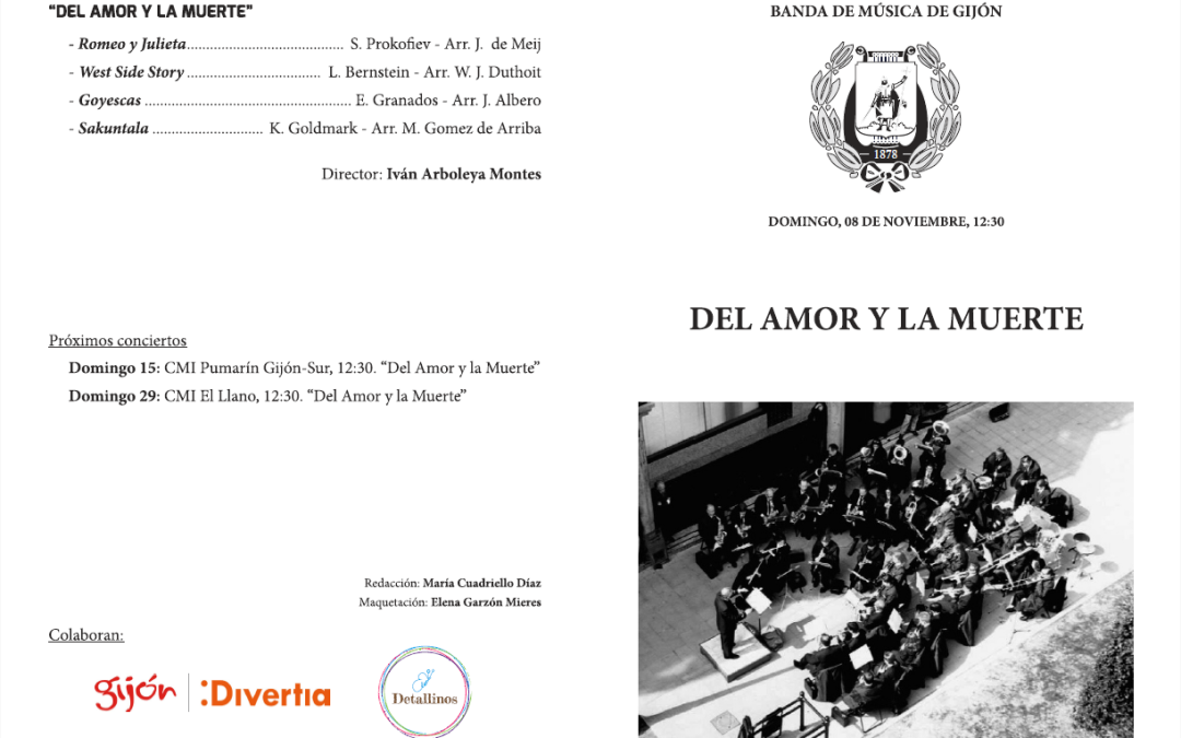 Programas conciertos ‘Del Amor y la Muerte’