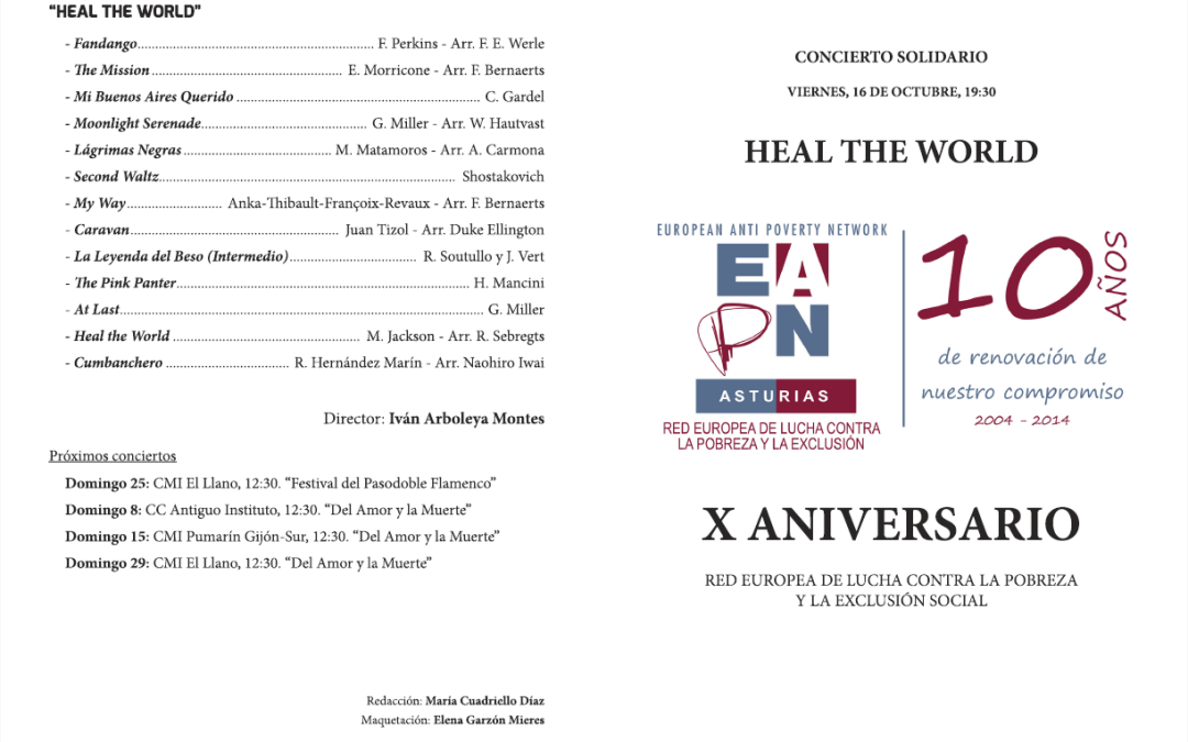 Programa concierto solidario ‘Heal the World’